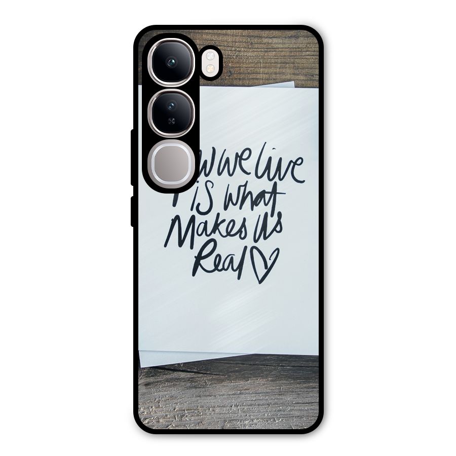 How We Live Metal Back Case for Vivo Y300