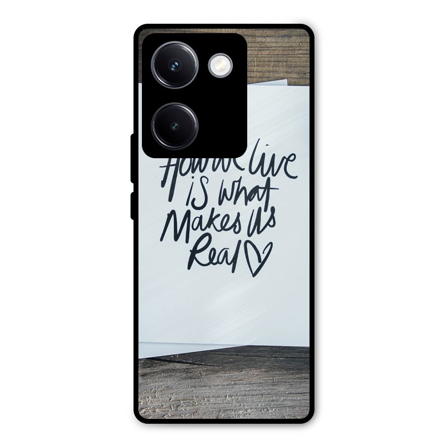 How We Live Metal Back Case for Vivo Y300 Plus