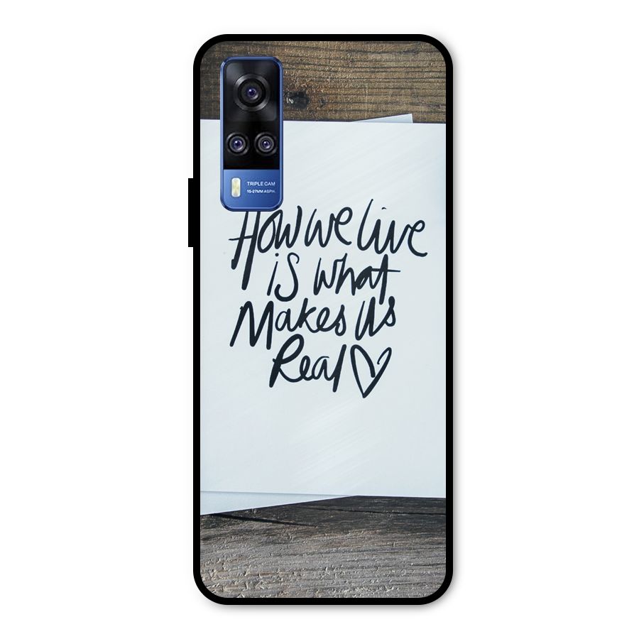 How We Live Metal Back Case for Vivo Y31