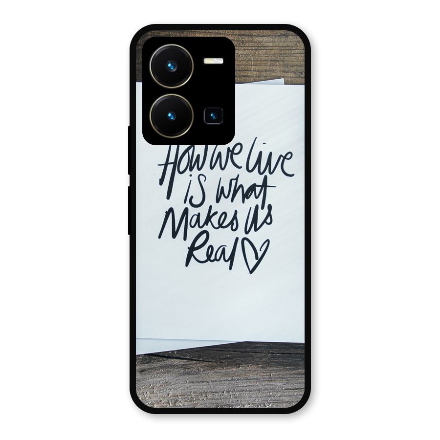How We Live Metal Back Case for Vivo Y35