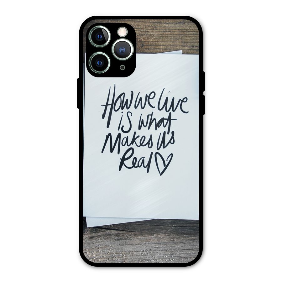 How We Live Metal Back Case for iPhone 11 Pro Max