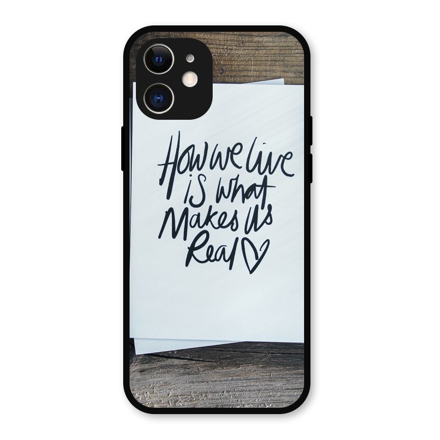 How We Live Metal Back Case for iPhone 12