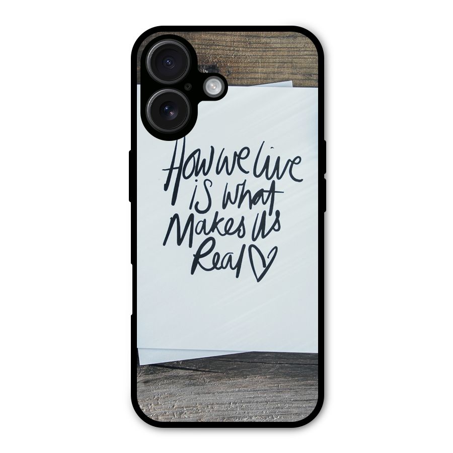How We Live Metal Back Case for iPhone 16