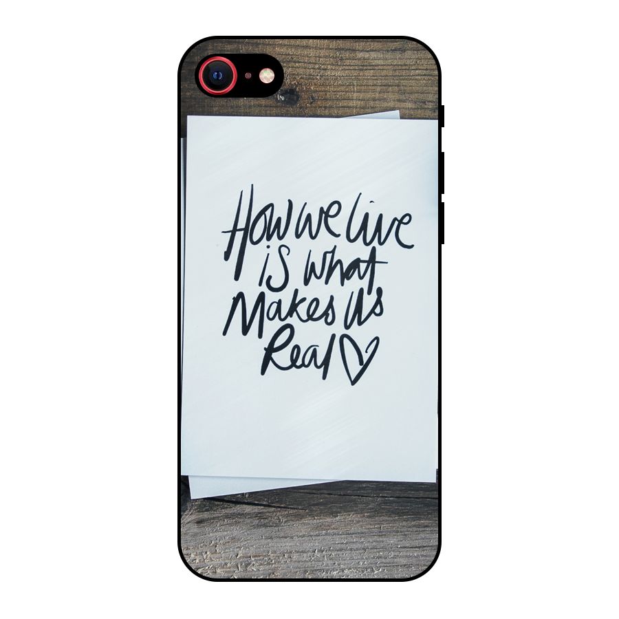 How We Live Metal Back Case for iPhone SE 2020