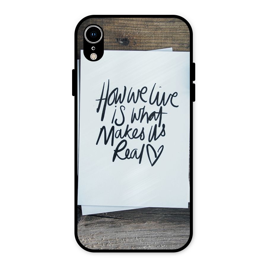 How We Live Metal Back Case for iPhone XR