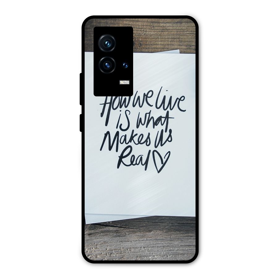 How We Live Metal Back Case for iQOO 9 5G