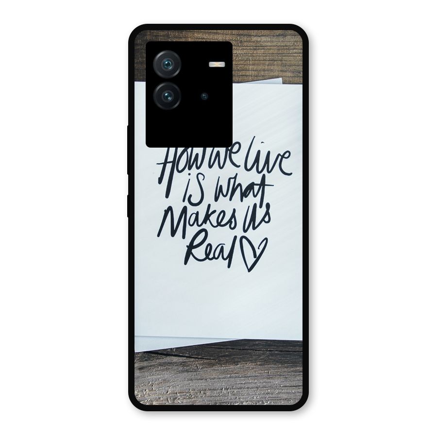How We Live Metal Back Case for iQOO Neo 6 5G