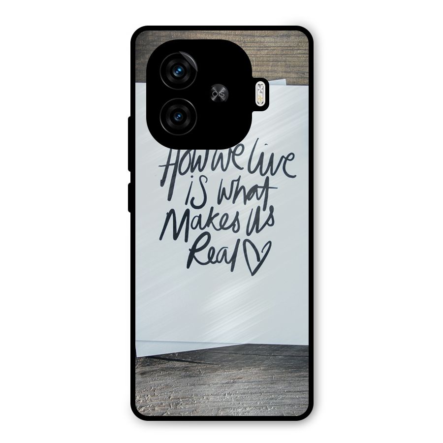 How We Live Metal Back Case for iQOO Z9 Turbo
