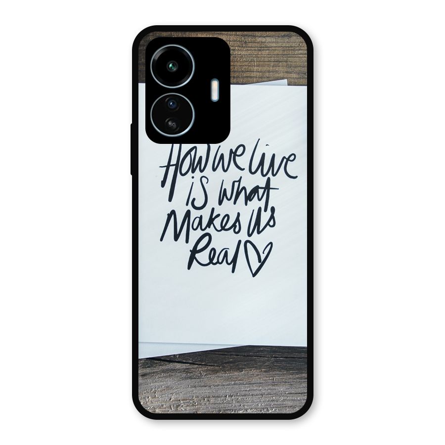 How We Live Metal Back Case for vivo iQOO Z6 Lite 5G