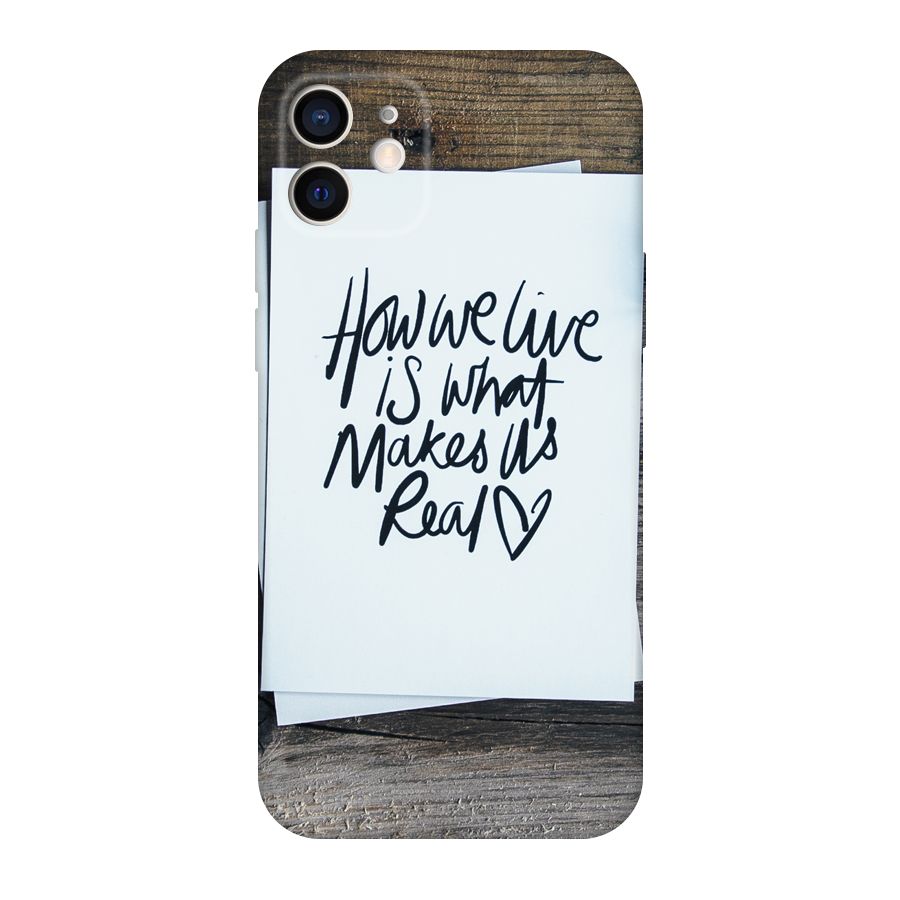 How We Live Original Polycarbonate Back Case for iPhone 12