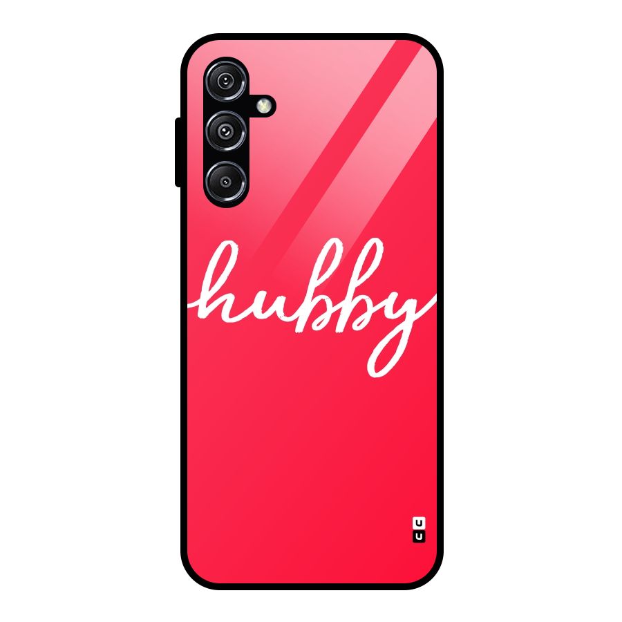 Hubby Glass Back Case for Galaxy M34 5G