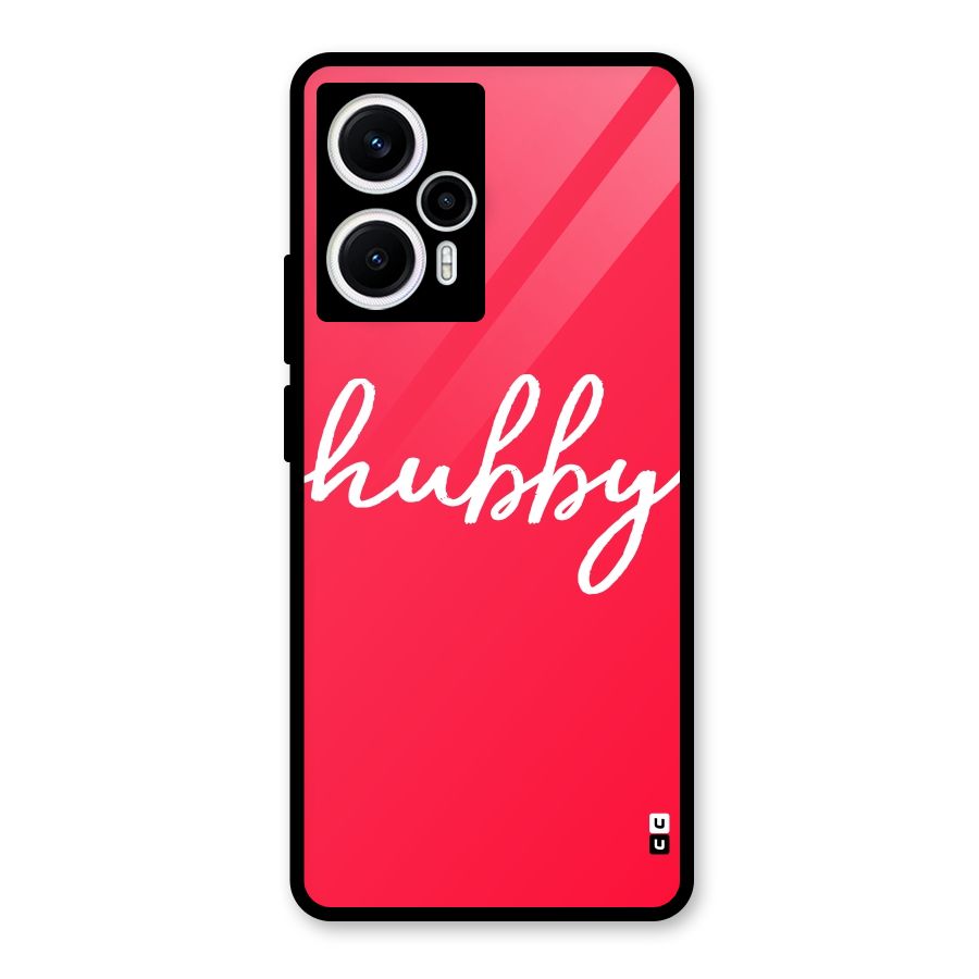 Hubby Glass Back Case for Poco F5