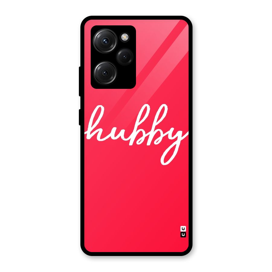 Hubby Glass Back Case for Poco X5 Pro