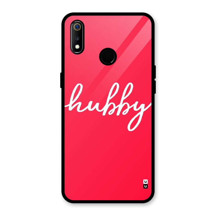 Hubby Glass Back Case for Realme 3