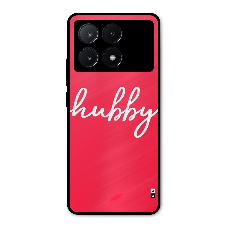 Hubby Metal Back Case for Poco X6 Pro