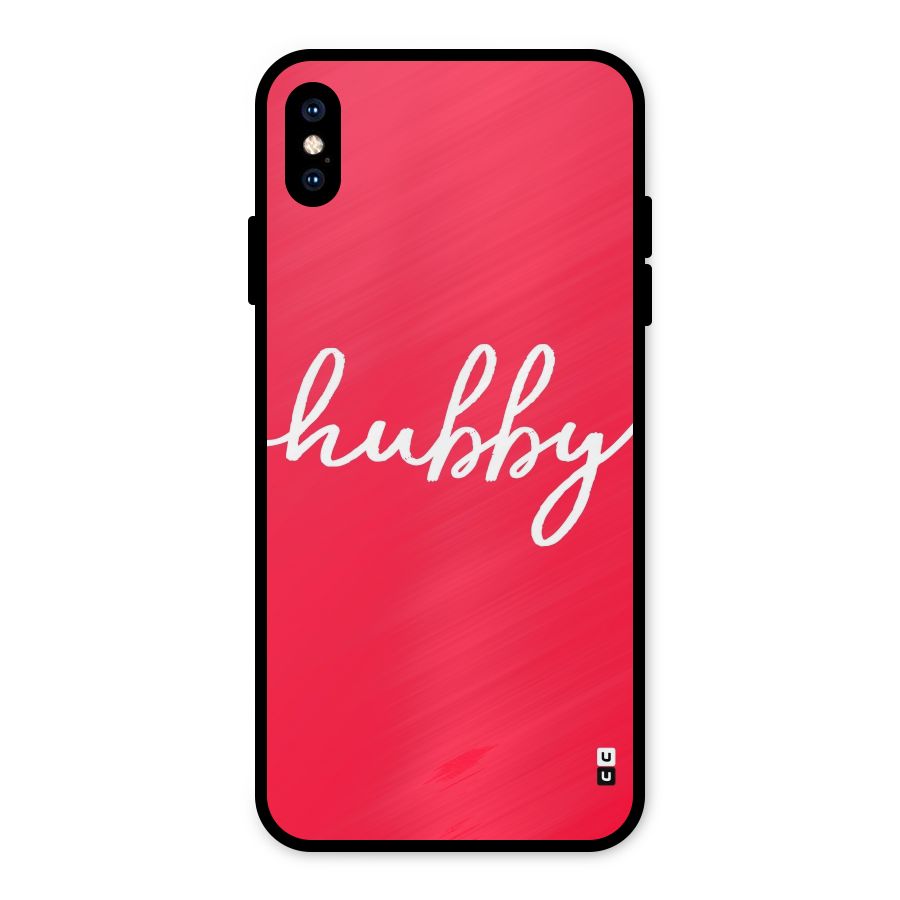 Hubby Metal Back Case for iPhone XS Max