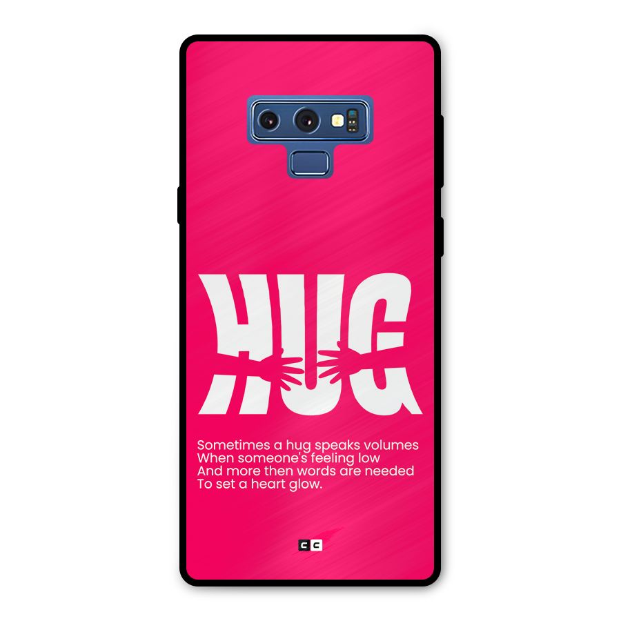 Hug Speaks Metal Back Case for Galaxy Note 9