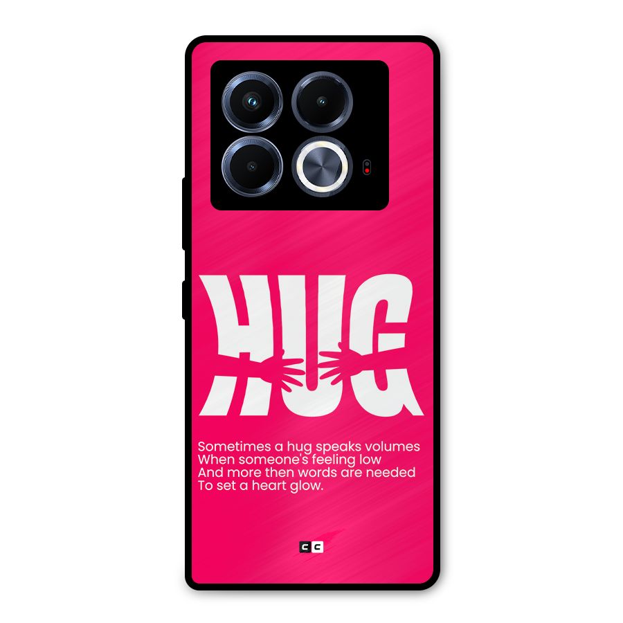 Hug Speaks Metal Back Case for Infinix Note 40 5G