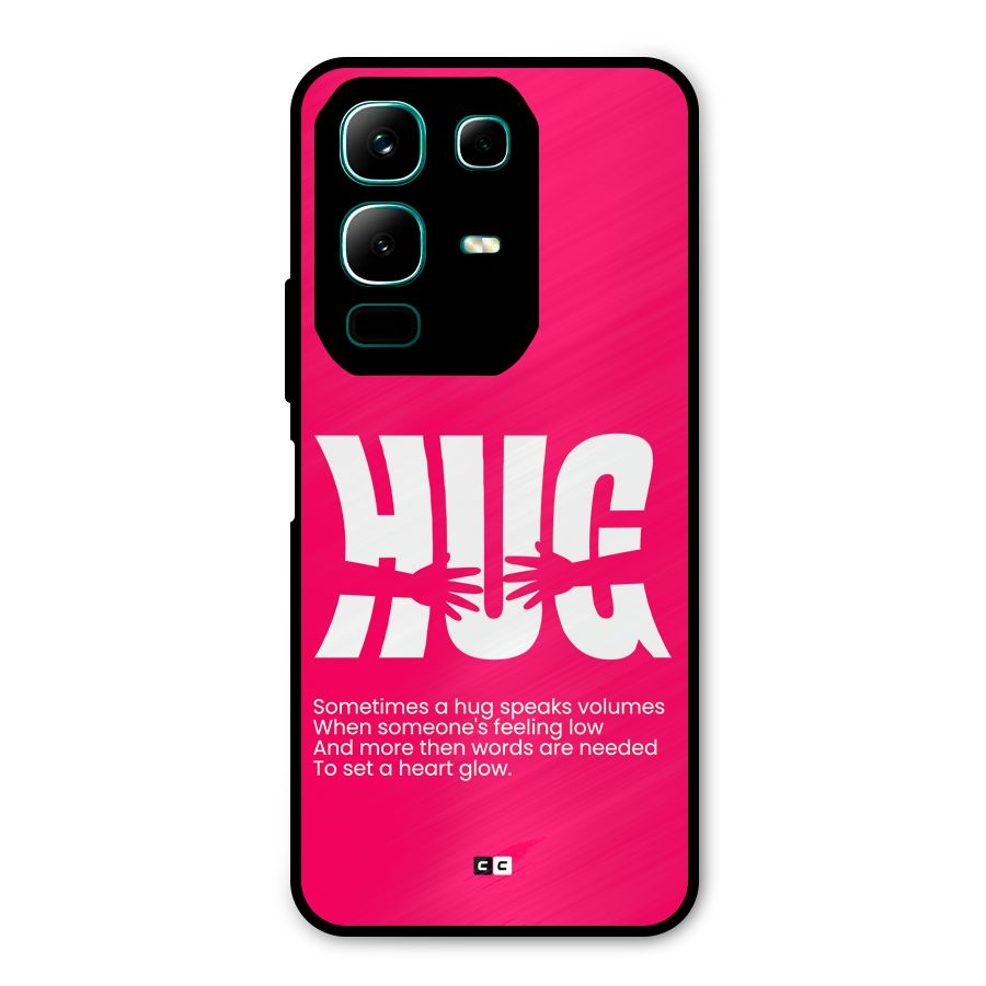 Hug Speaks Metal Back Case for Infinix Note 50x