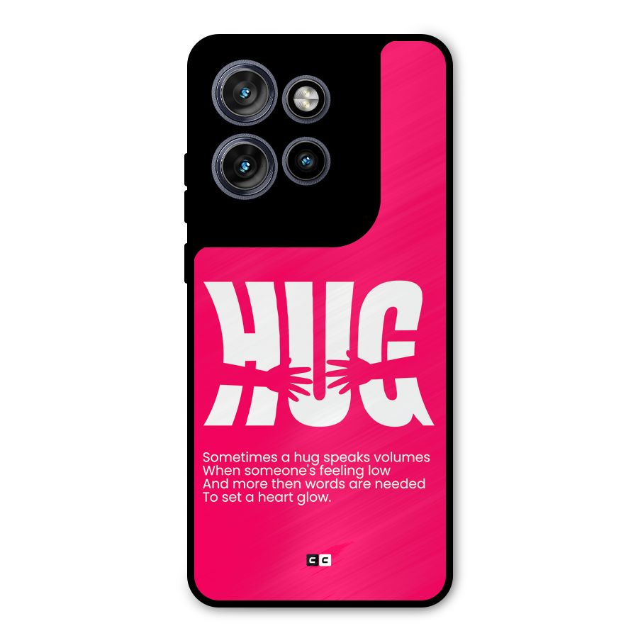 Hug Speaks Metal Back Case for Motorola Edge 50 Neo