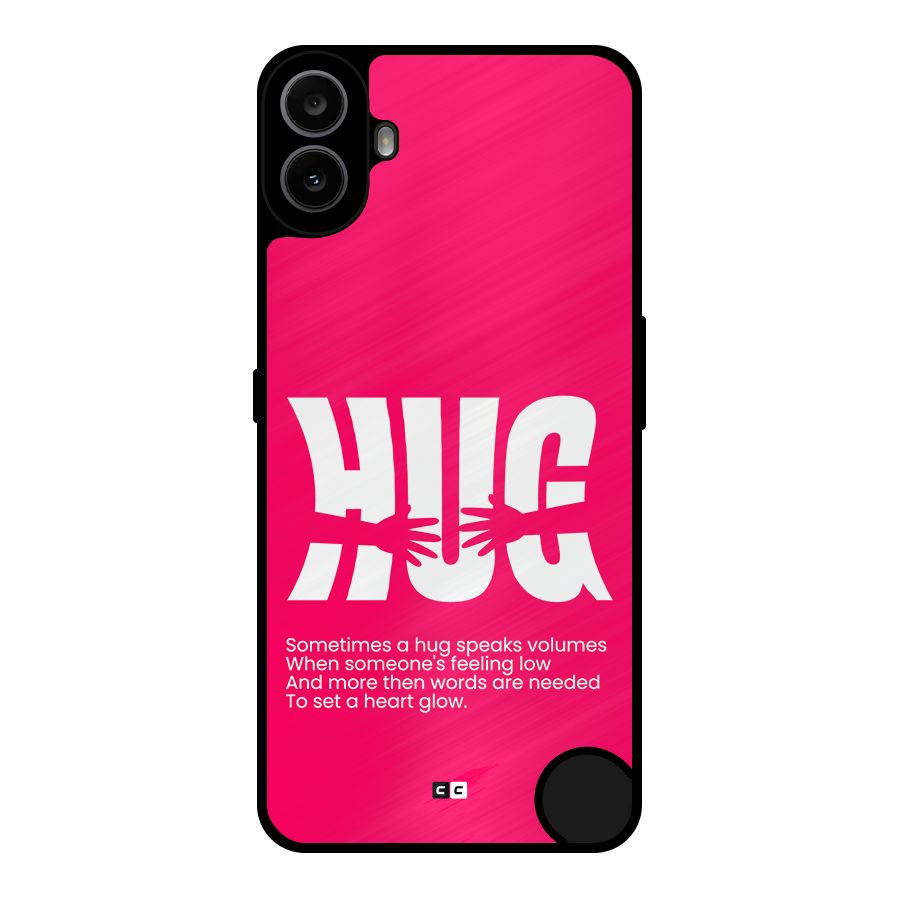 Hug Speaks Metal Back Case for Nothing CMF Phone 1