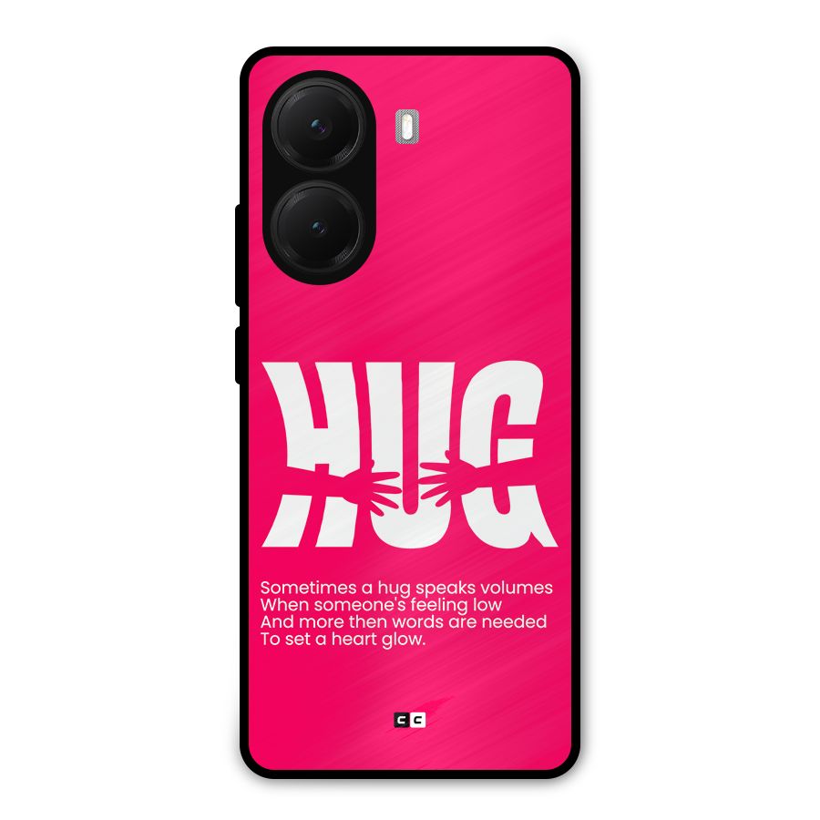 Hug Speaks Metal Back Case for Poco X7 Pro