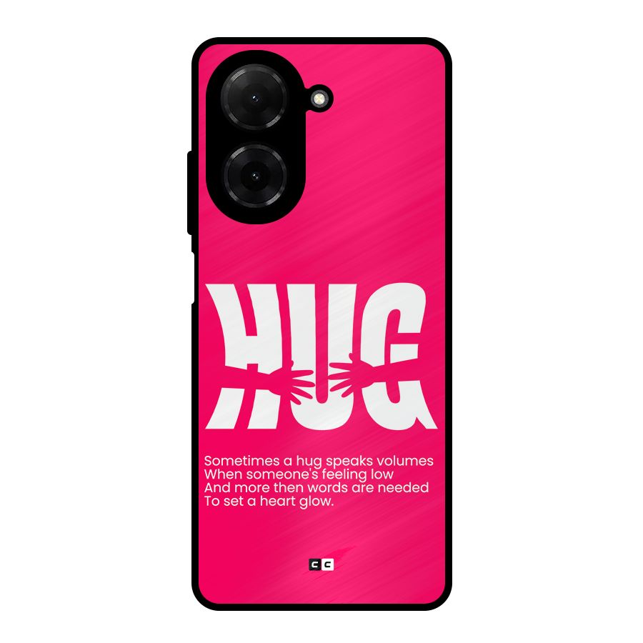 Hug Speaks Metal Back Case for Redmi A5 4G