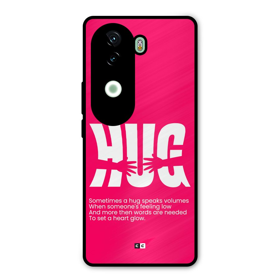 Hug Speaks Metal Back Case for Vivo V40e