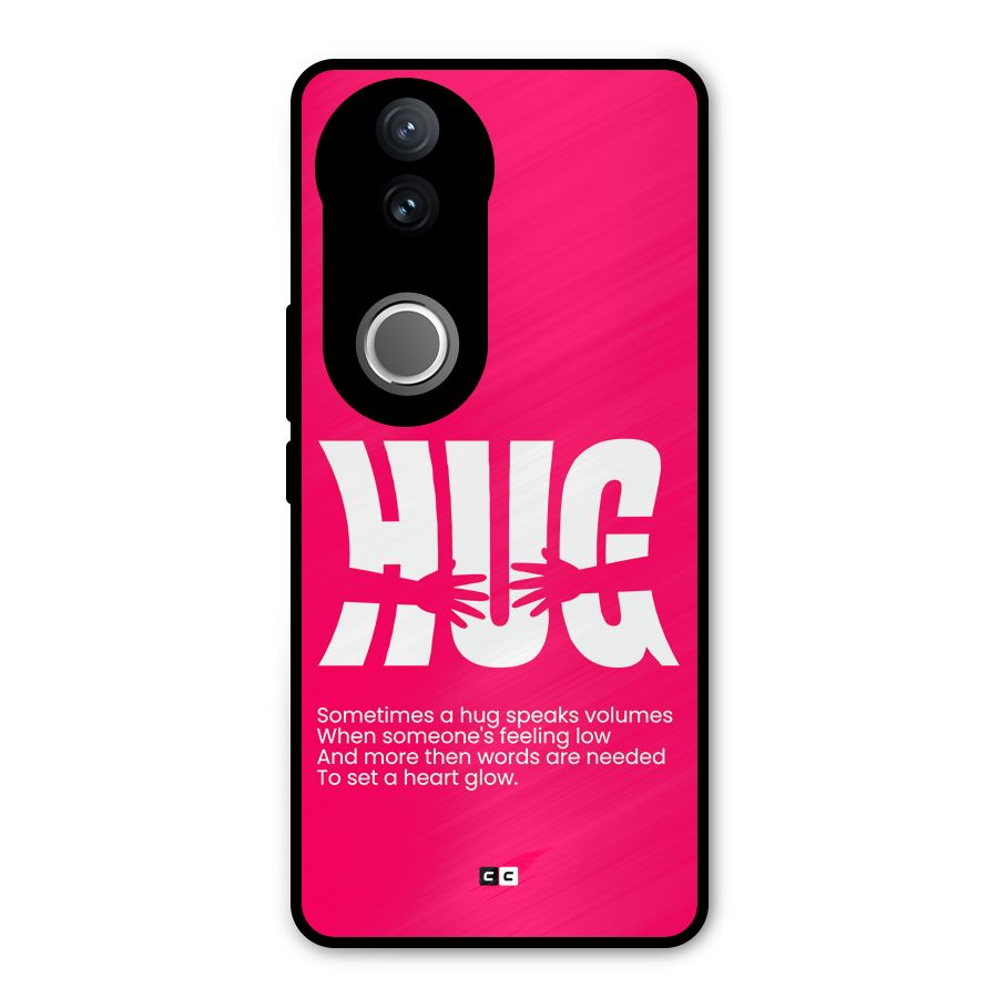 Hug Speaks Metal Back Case for Vivo V50e