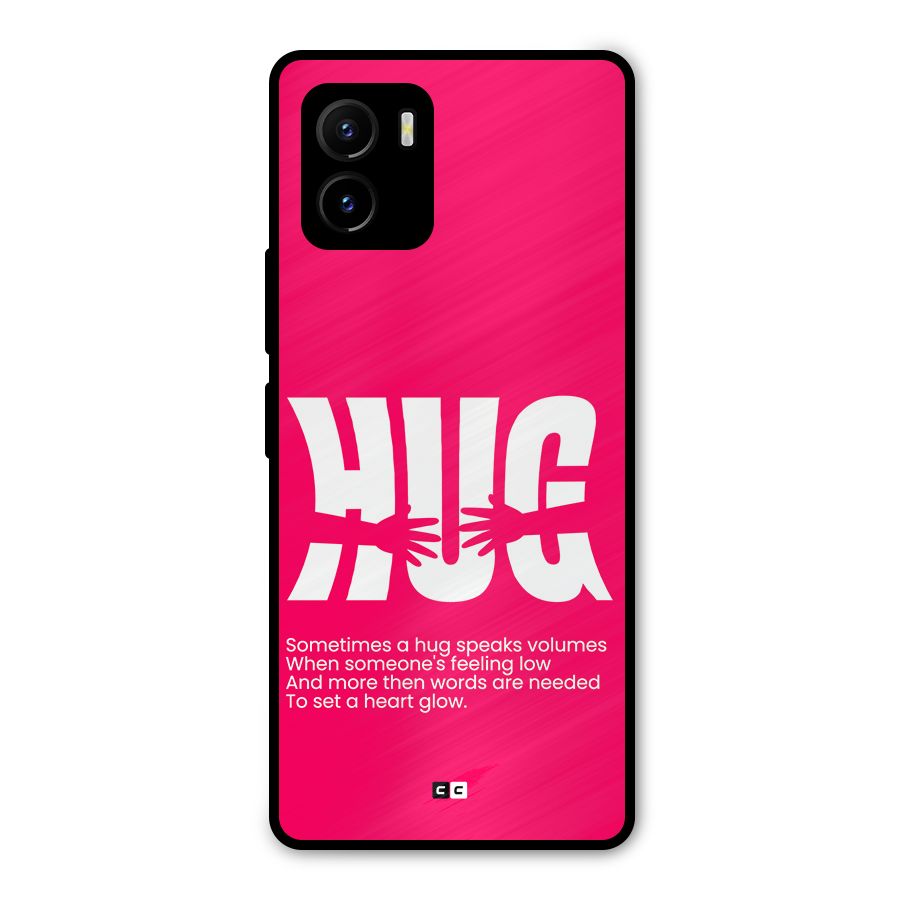 Hug Speaks Metal Back Case for Vivo Y15s