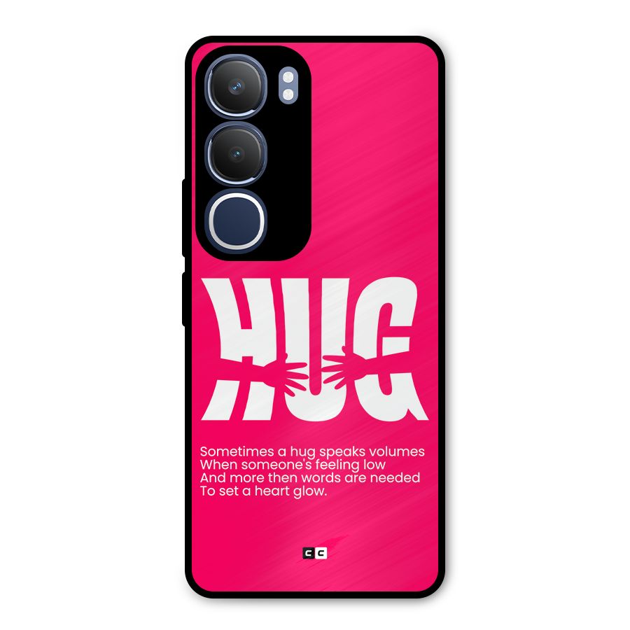 Hug Speaks Metal Back Case for Vivo Y29