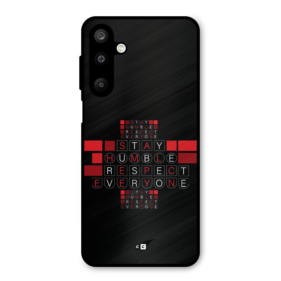 Humble Respect Metal Back Case for Galaxy M16