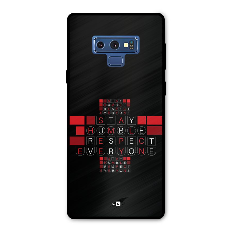 Humble Respect Metal Back Case for Galaxy Note 9