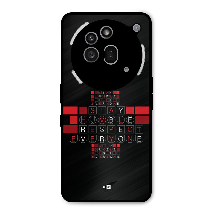 Humble Respect Metal Back Case for Nothing Phone 3a Pro