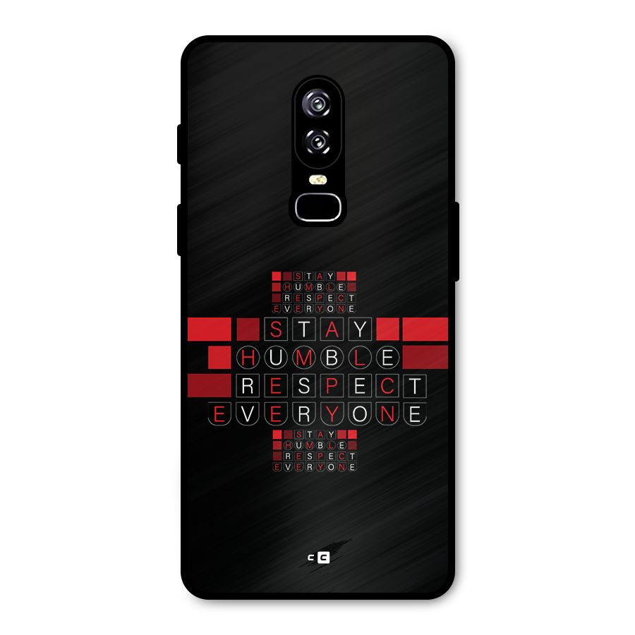 Humble Respect Metal Back Case for OnePlus 6