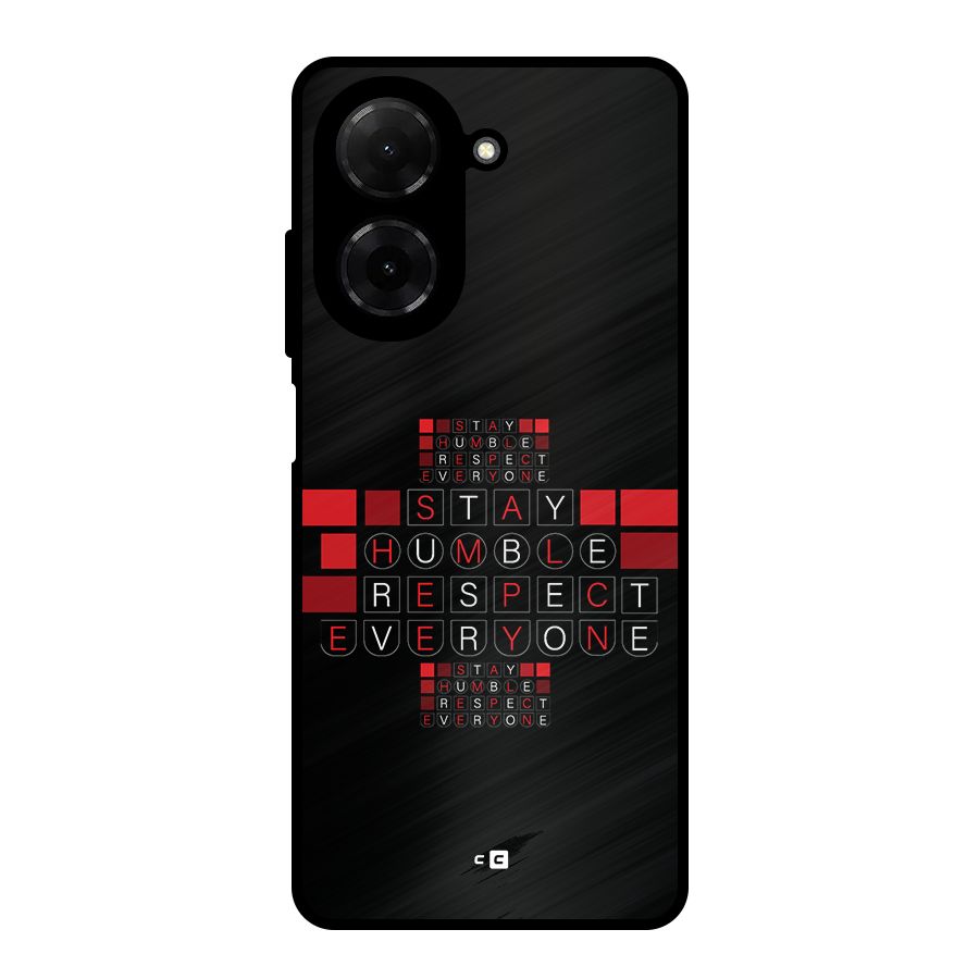 Humble Respect Metal Back Case for Redmi A5 4G