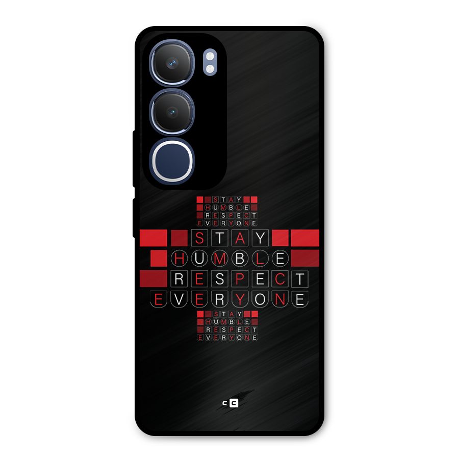 Humble Respect Metal Back Case for Vivo Y29