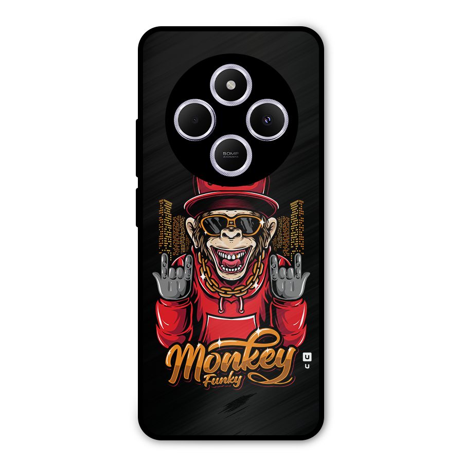 Hunky Funky Monkey Metal Back Case for Poco C75 5G
