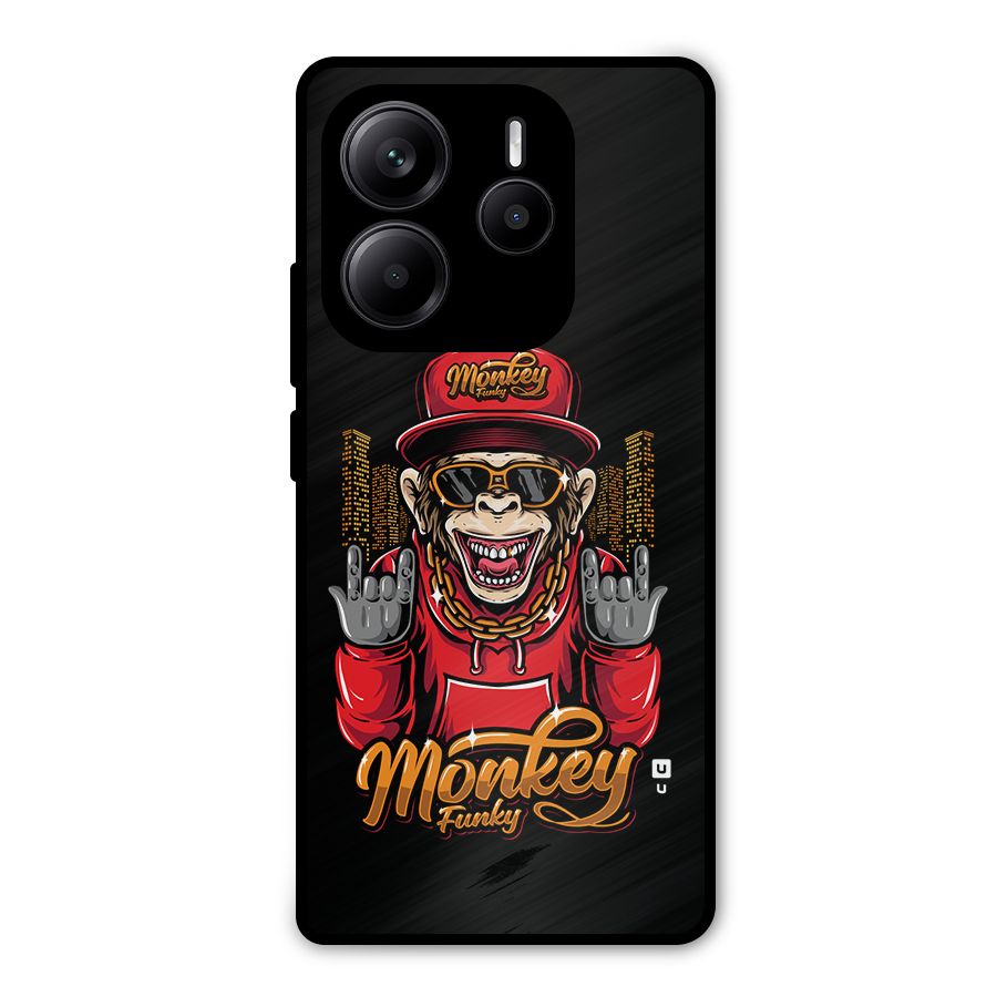 Hunky Funky Monkey Metal Back Case for Redmi Note 14 5G