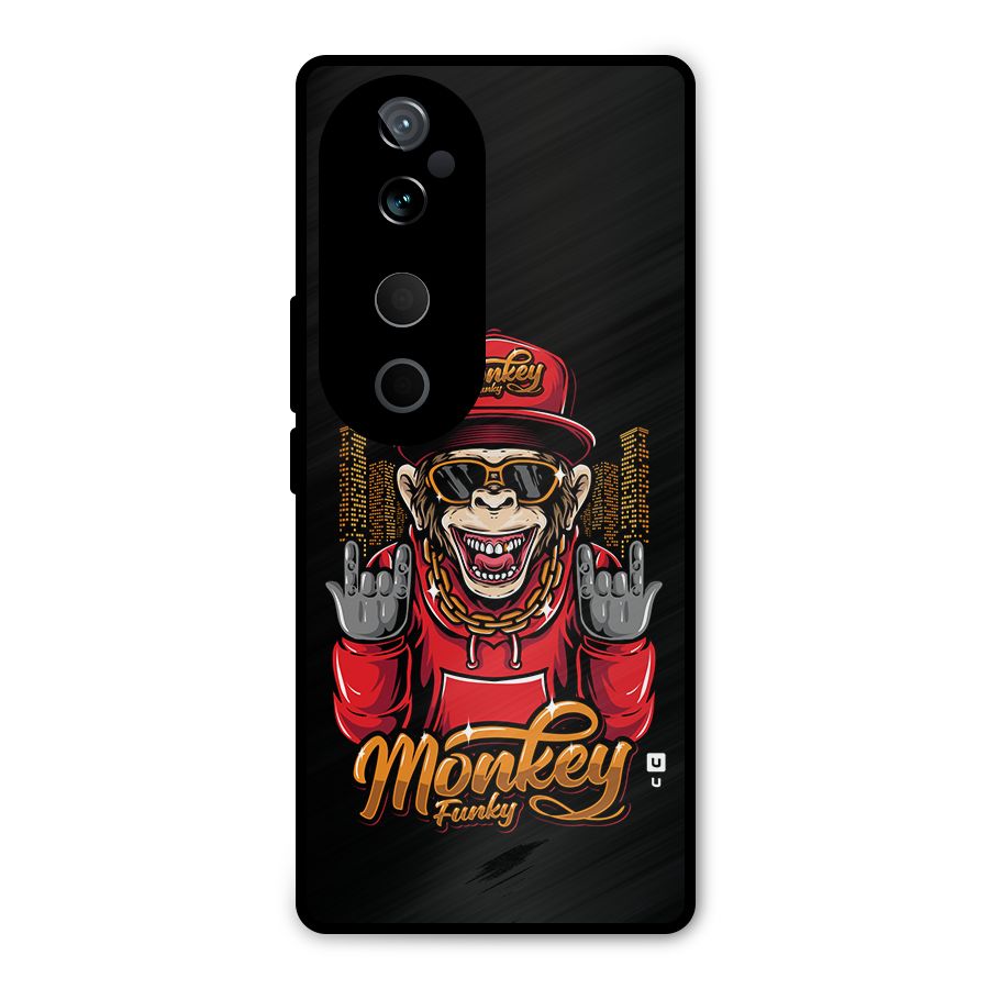 Hunky Funky Monkey Metal Back Case for Vivo T3 Ultra