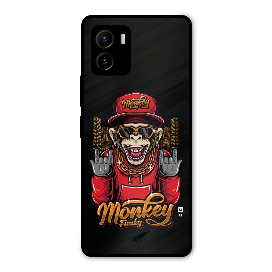 Hunky Funky Monkey Metal Back Case for Vivo Y15s