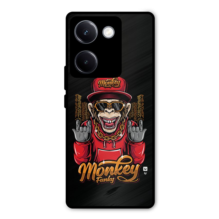 Hunky Funky Monkey Metal Back Case for Vivo Y300 Plus