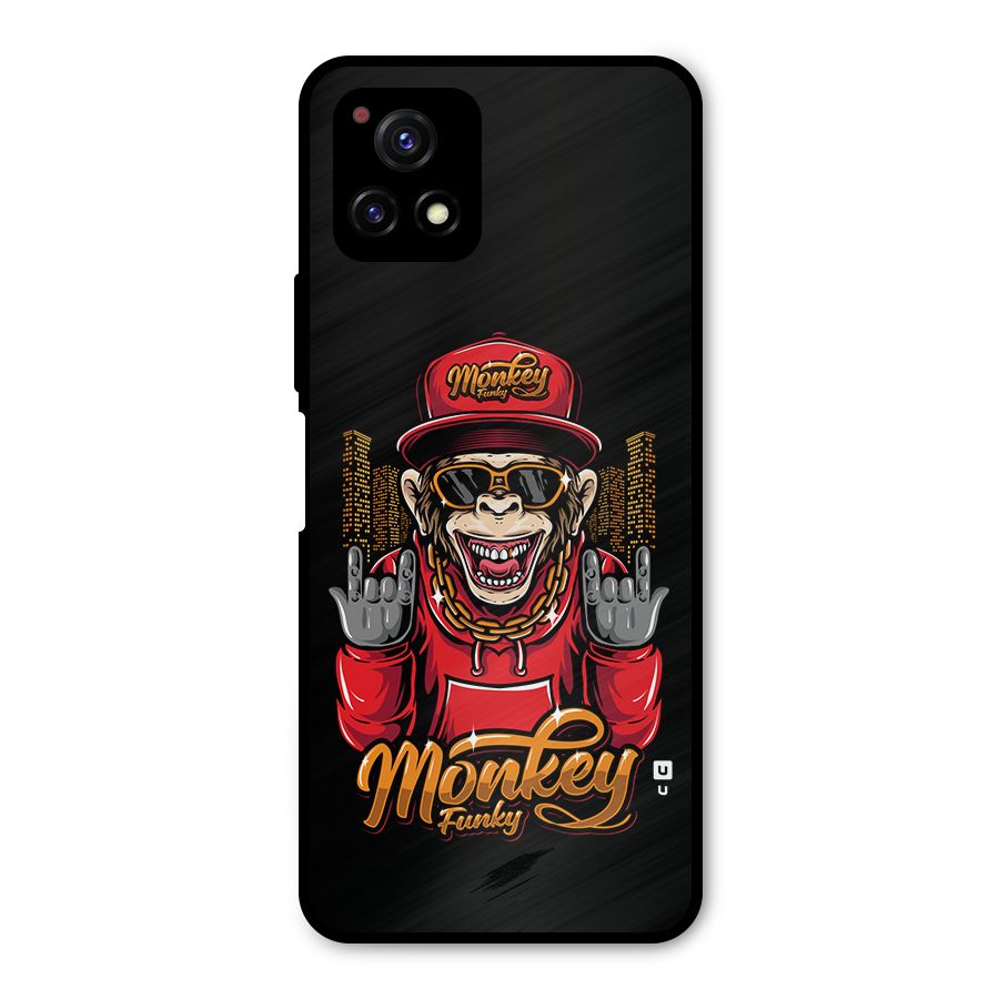Hunky Funky Monkey Metal Back Case for Vivo Y72 5G