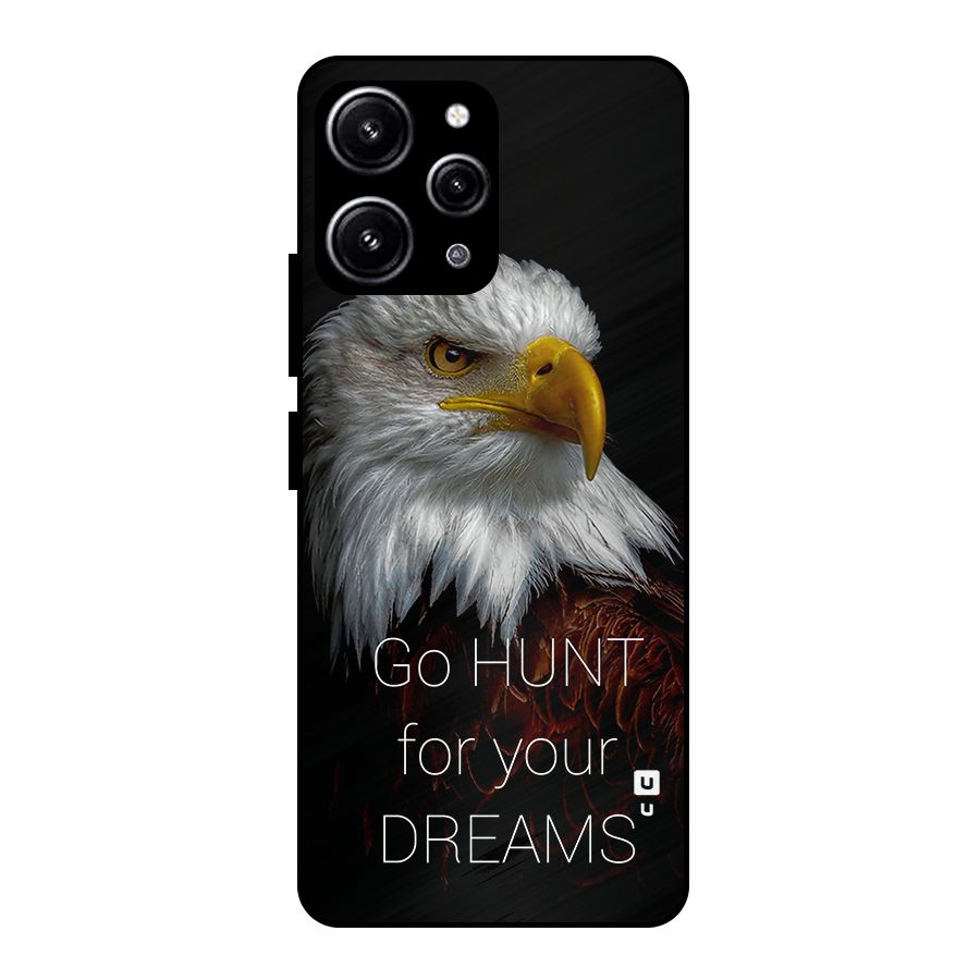 Hunt Your Dream Glass Back Case for Redmi 12 4G