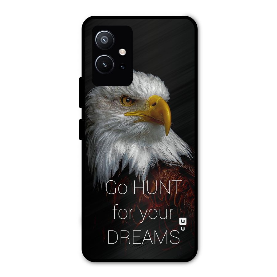 Hunt Your Dream Metal Back Case for Vivo T1 5G