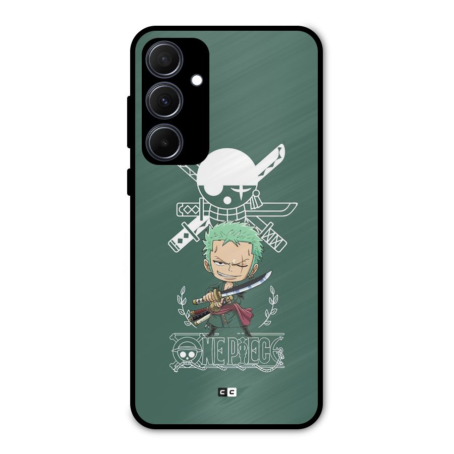 Hunter Zoro Sword Metal Back Case for Galaxy A35