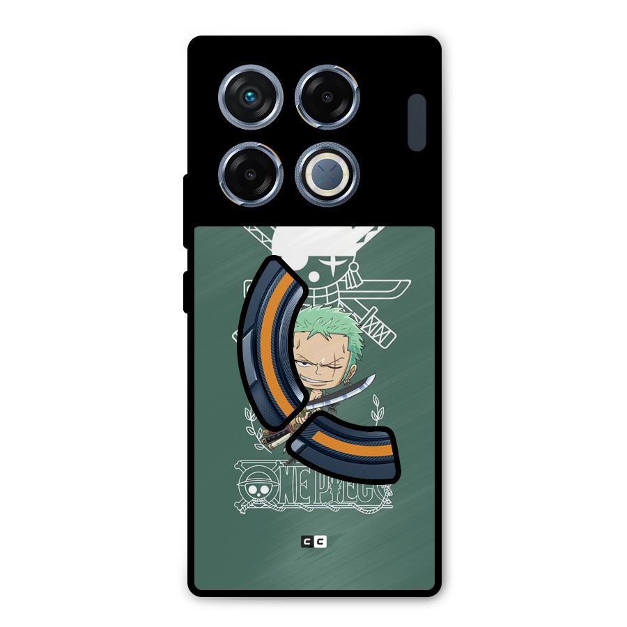 Hunter Zoro Sword Metal Back Case for Infinix GT 20 Pro