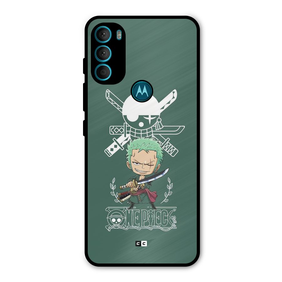Hunter Zoro Sword Metal Back Case for Moto G71 5G