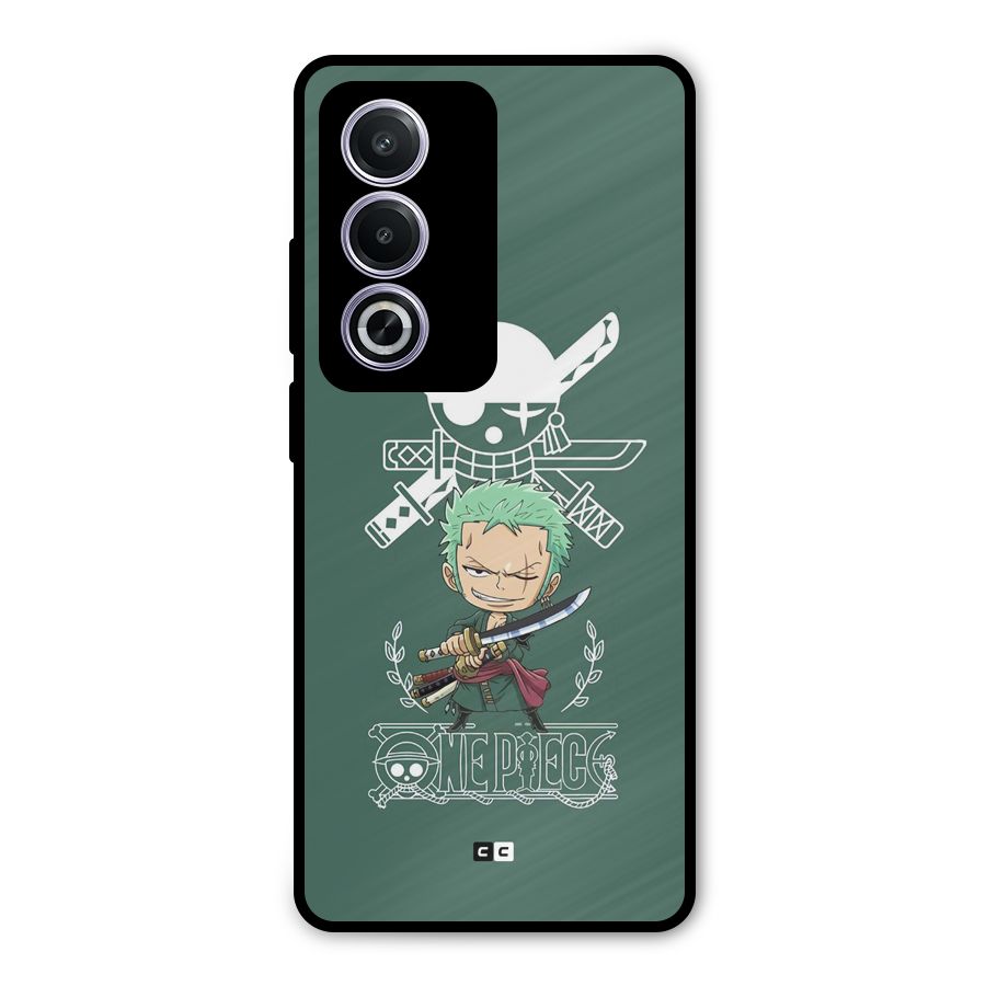 Hunter Zoro Sword Metal Back Case for Oppo A3 Pro