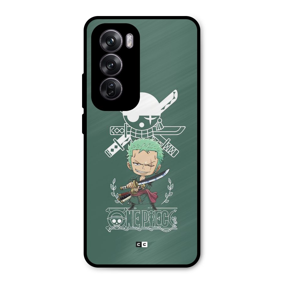 Hunter Zoro Sword Metal Back Case for Oppo Reno12 Pro